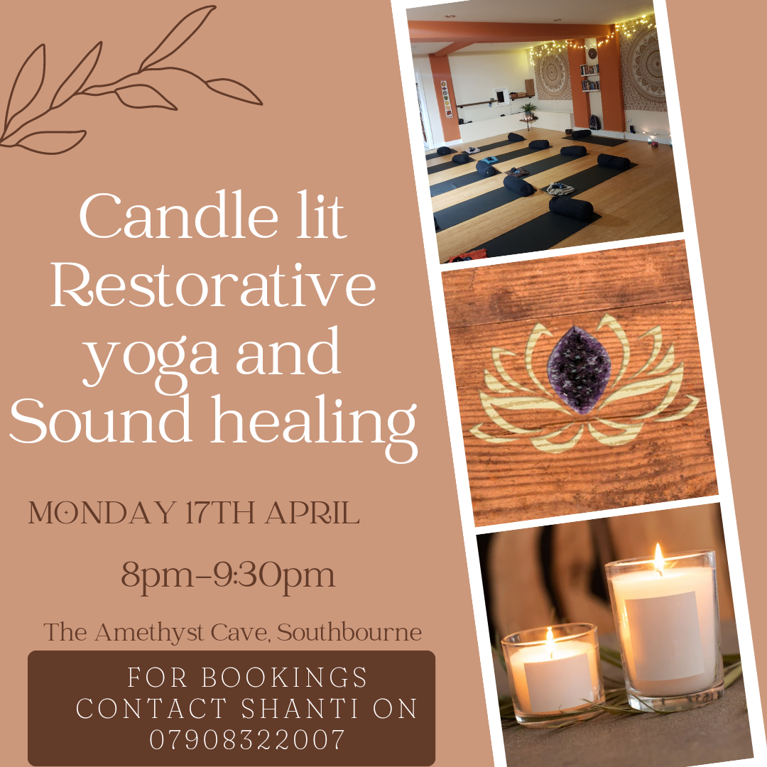 Candle lit Restorative Yoga and Sound Healing Journey